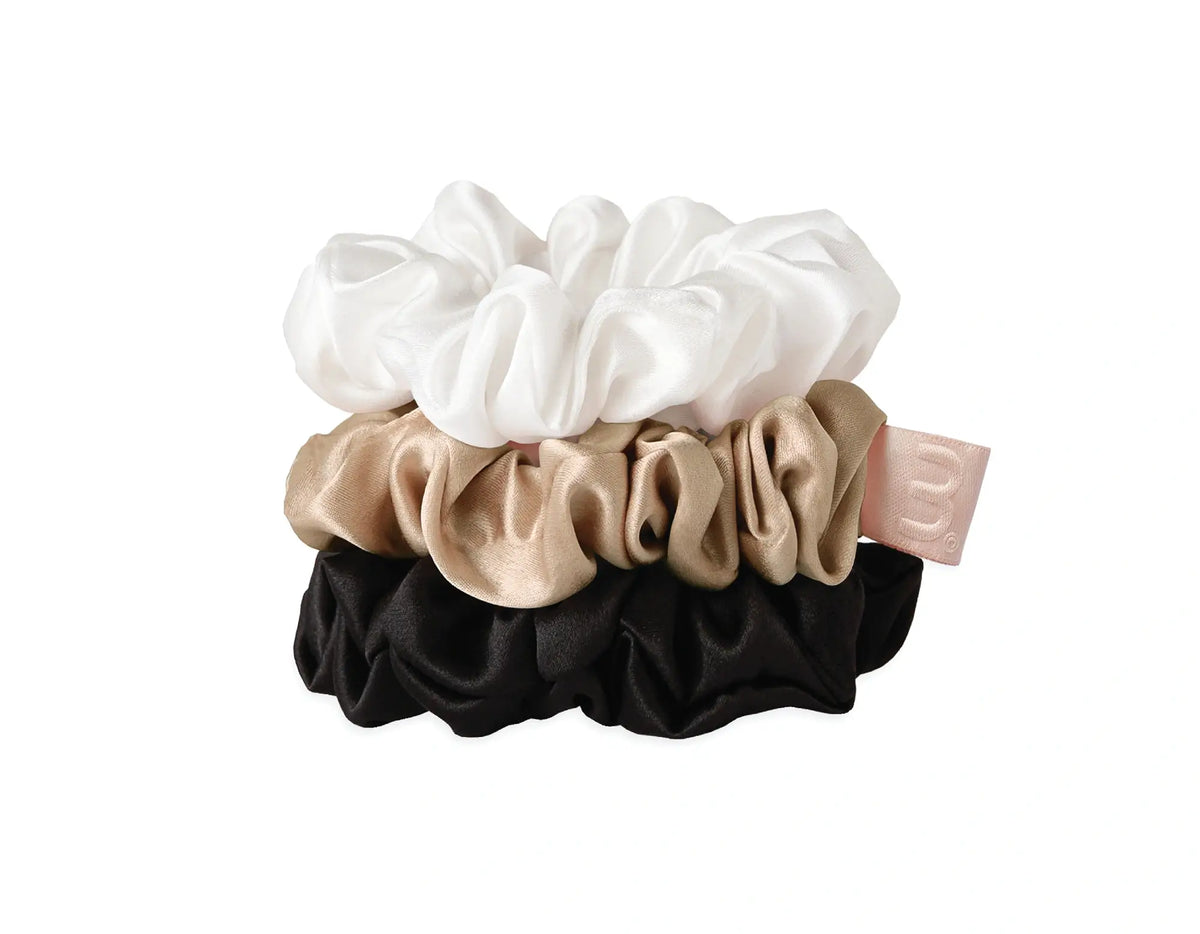 MON MOU Silk Medium Scrunchies Set