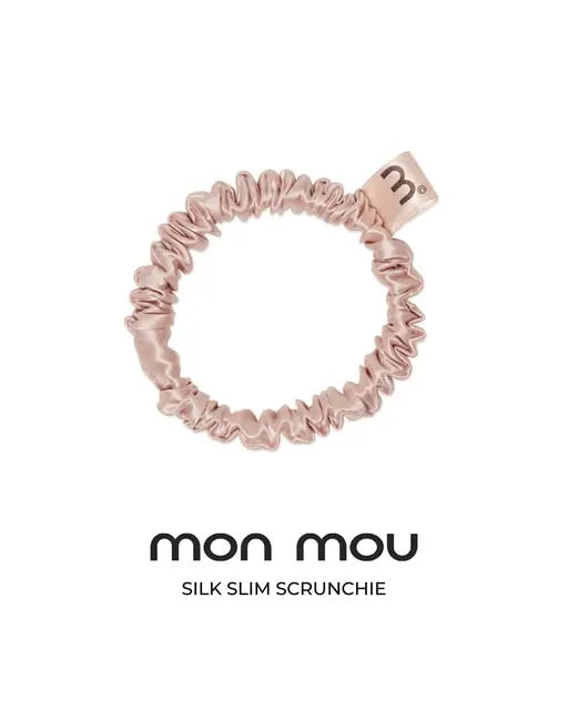 MON MOU Silk Slim Scrunchies Set