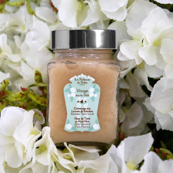 La Sultane De Saba Islands Aloe Vera Tiare Bambou Tears Scrub