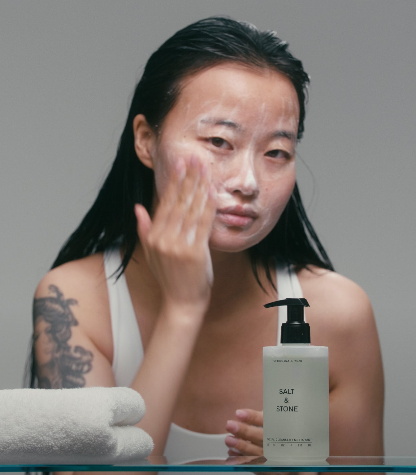 Salt & Stone Spirulina & Yuzu Facial Cleanser