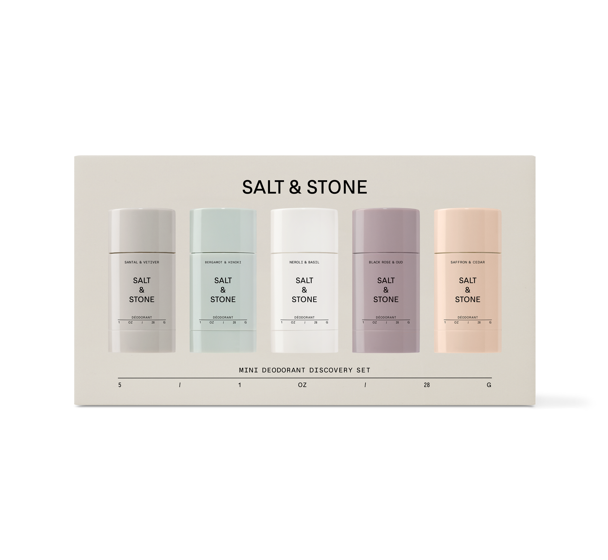 Salt & Stone Mini Deodorant Discovery Set
