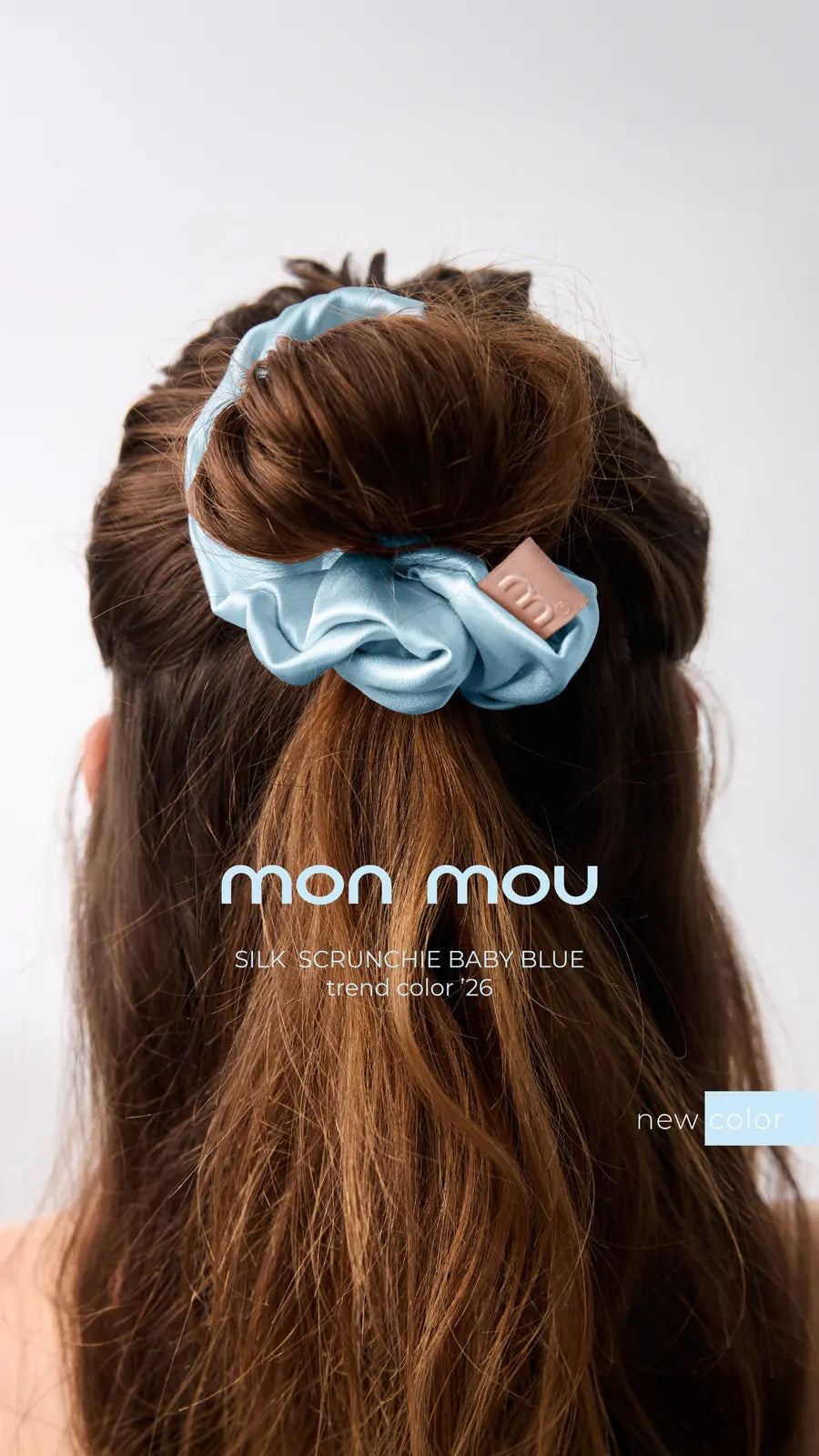 MON MOU Silk Medium Scrunchies Set