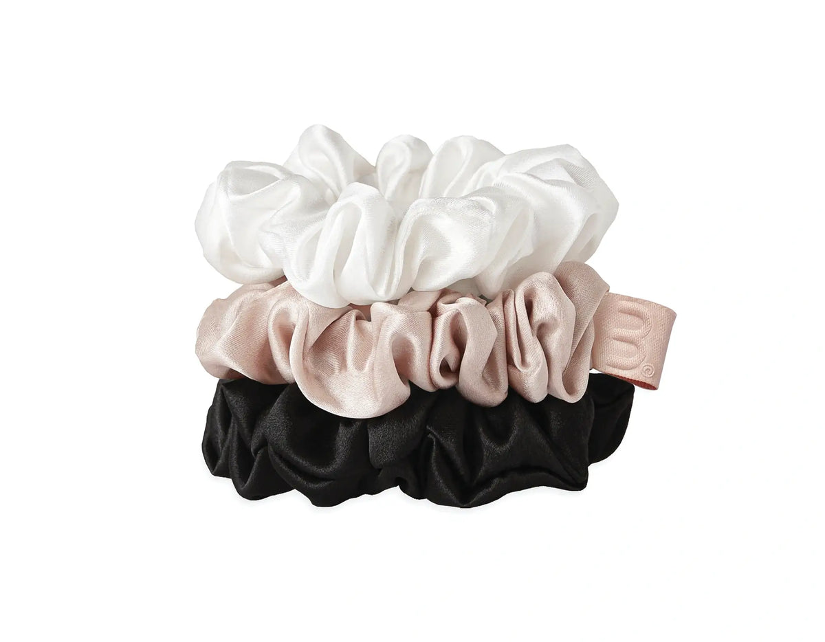 MON MOU Silk Medium Scrunchies Set