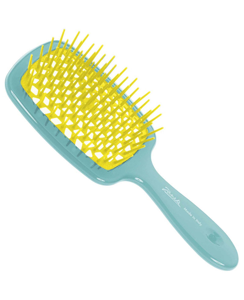 Janeke Superbrush Small Tourquoise and Yellow color