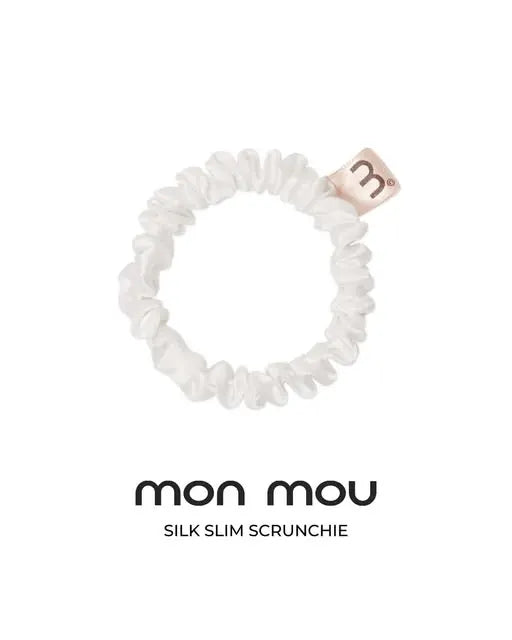 MON MOU Silk Slim Scrunchies Set